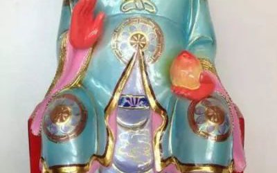 玻璃鋼彩繪寺廟供奉神佛金辯太歲雕塑