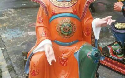 景區(qū)人物玻璃鋼樹脂彩繪太歲雕塑