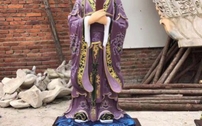 寺廟景區玻璃鋼彩繪娑竭羅龍王雕塑