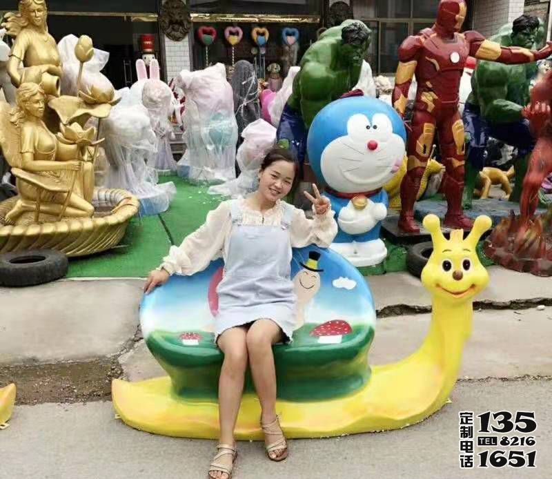 蝸牛玻璃鋼卡通座椅雕塑公園景觀(guān)擺件 蝸牛玻璃鋼卡通座椅雕塑公園景觀(guān)擺件