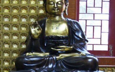 寺廟供奉神佛玻璃鋼彩繪如來佛祖雕塑