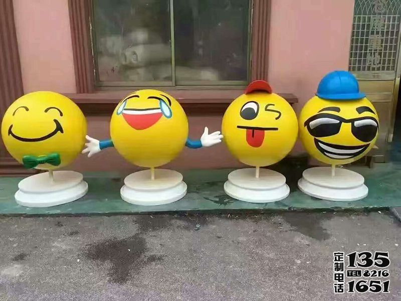 室內街邊創意玻璃鋼樹脂卡通搞怪表情雕塑 室內街邊創意玻璃鋼樹脂卡通搞怪表情雕塑