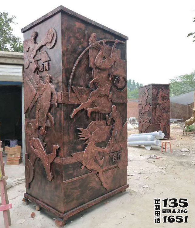 體育主題校園廣場(chǎng)玻璃鋼仿銅浮雕運(yùn)動(dòng)競(jìng)技柱子雕塑 體育主題校園廣場(chǎng)玻璃鋼仿銅浮雕運(yùn)動(dòng)競(jìng)技柱子雕塑