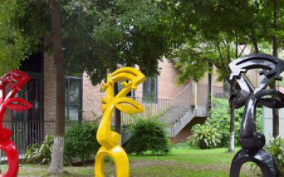 公園玻璃鋼抽象彩繪創意個性臉譜雕塑