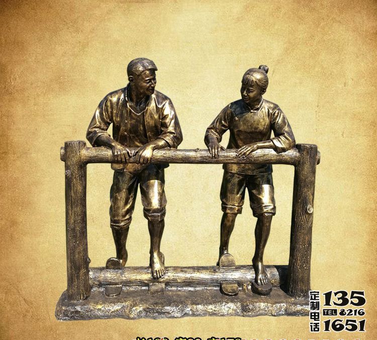 景區(qū)廣場農(nóng)耕文化踩水車人物玻璃鋼仿銅雕塑 景區(qū)廣場農(nóng)耕文化踩水車人物玻璃鋼仿銅雕塑