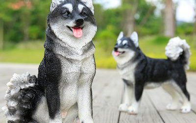 公園玻璃鋼仿真動(dòng)物狗擺件