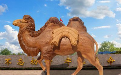 城市街道大型玻璃鋼仿真動(dòng)物駱駝